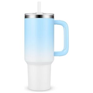 NEW 40 oz Tumbler with Handle and Straw,Stainless Steel Insulated Cup